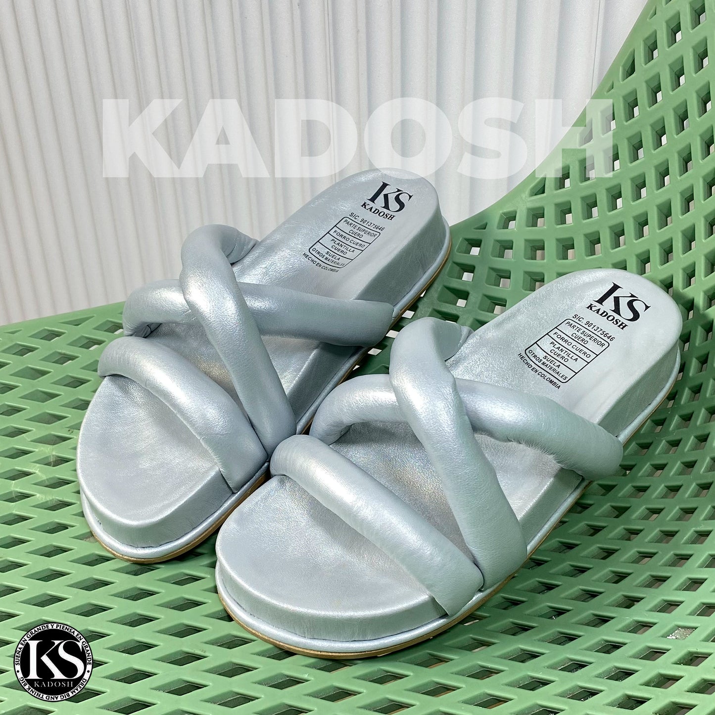 Últimas tallas - DAKOTA PLATA 100% CUERO