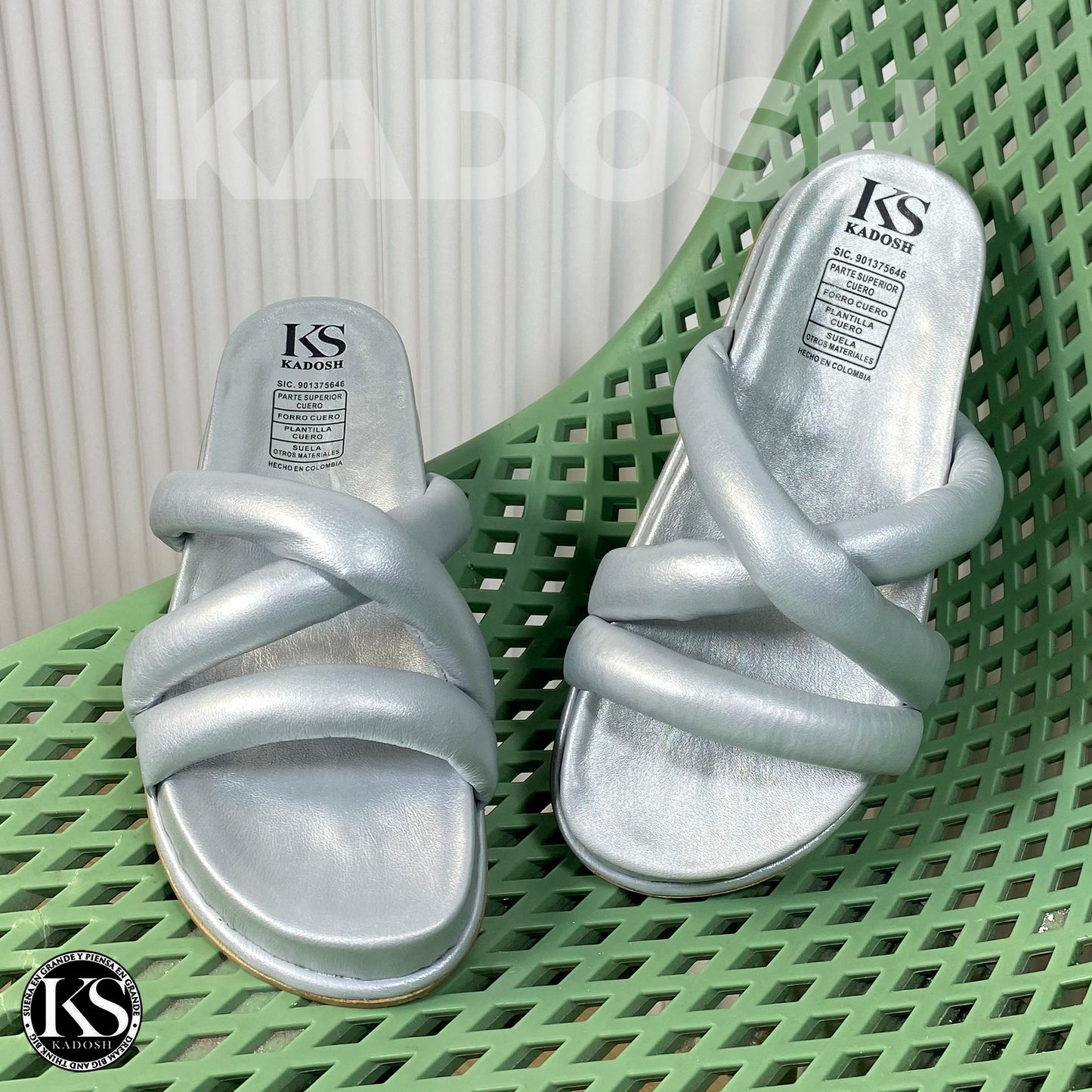Últimas tallas - DAKOTA PLATA 100% CUERO