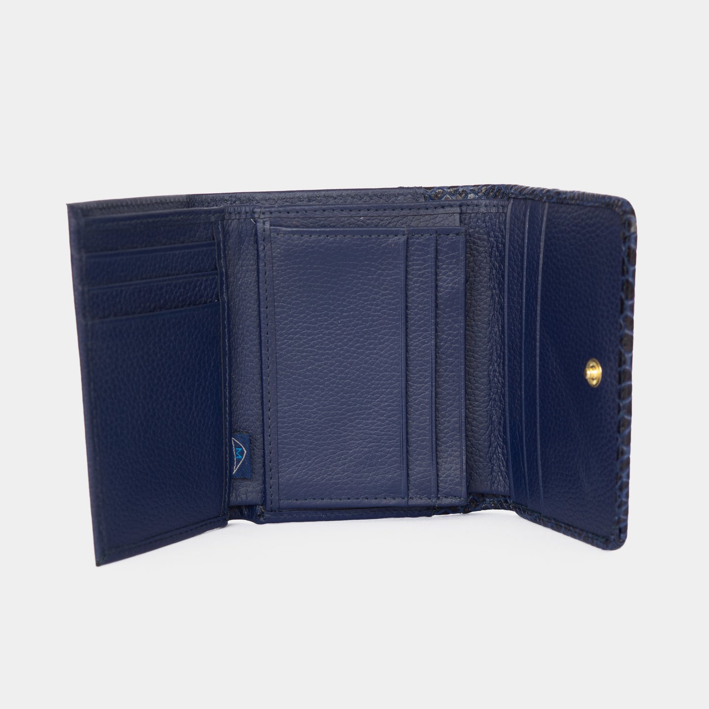 BILLETERA DAMA CUERO AZUL OSCURO
