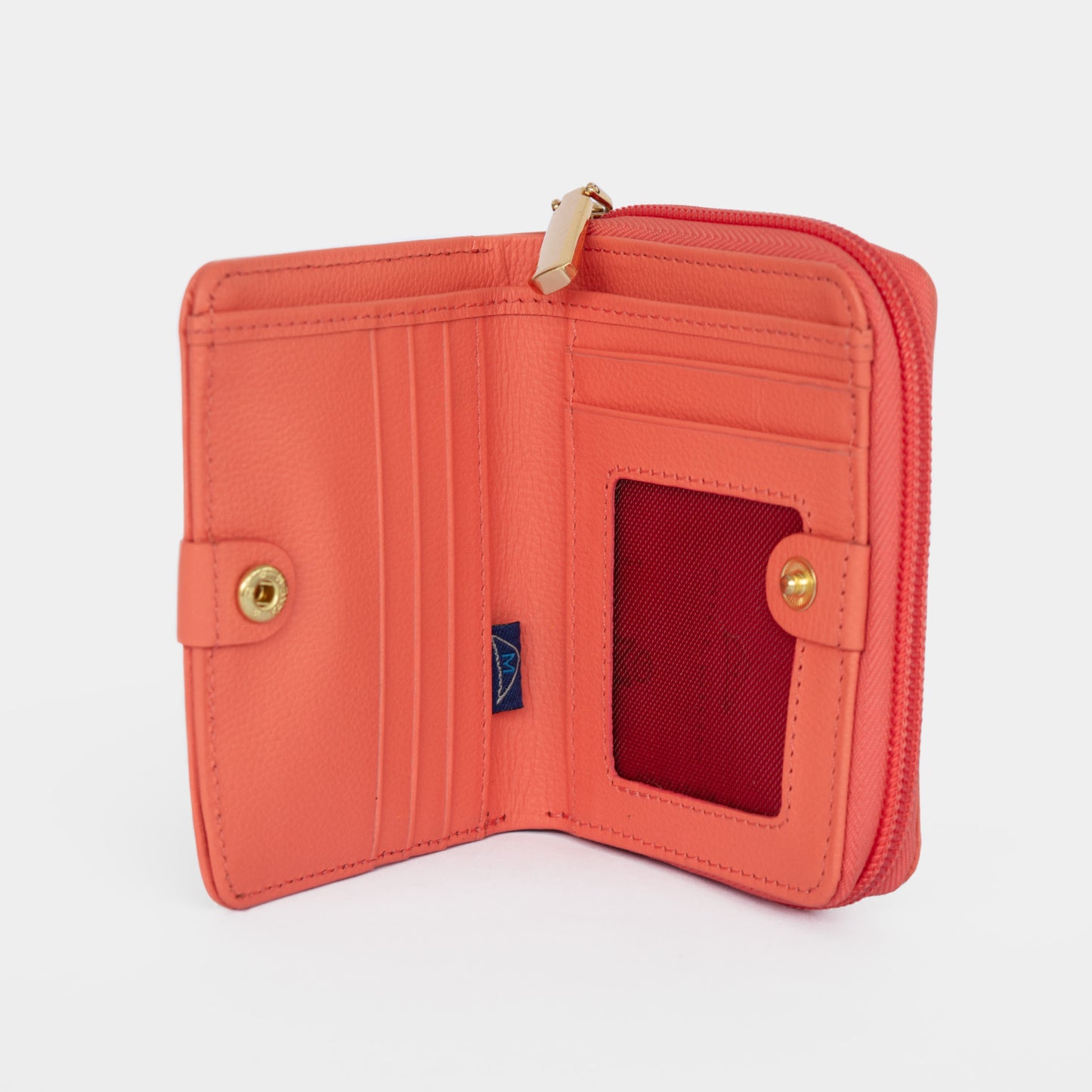 BILLETERA DAMA CUERO CORAL 216