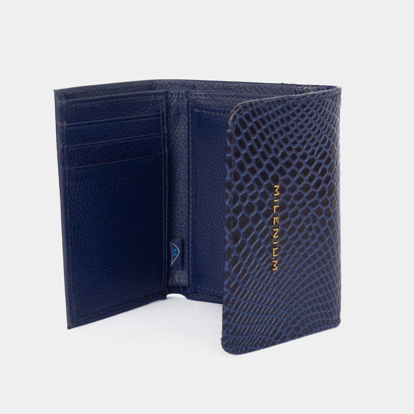 BILLETERA DAMA CUERO AZUL OSCURO