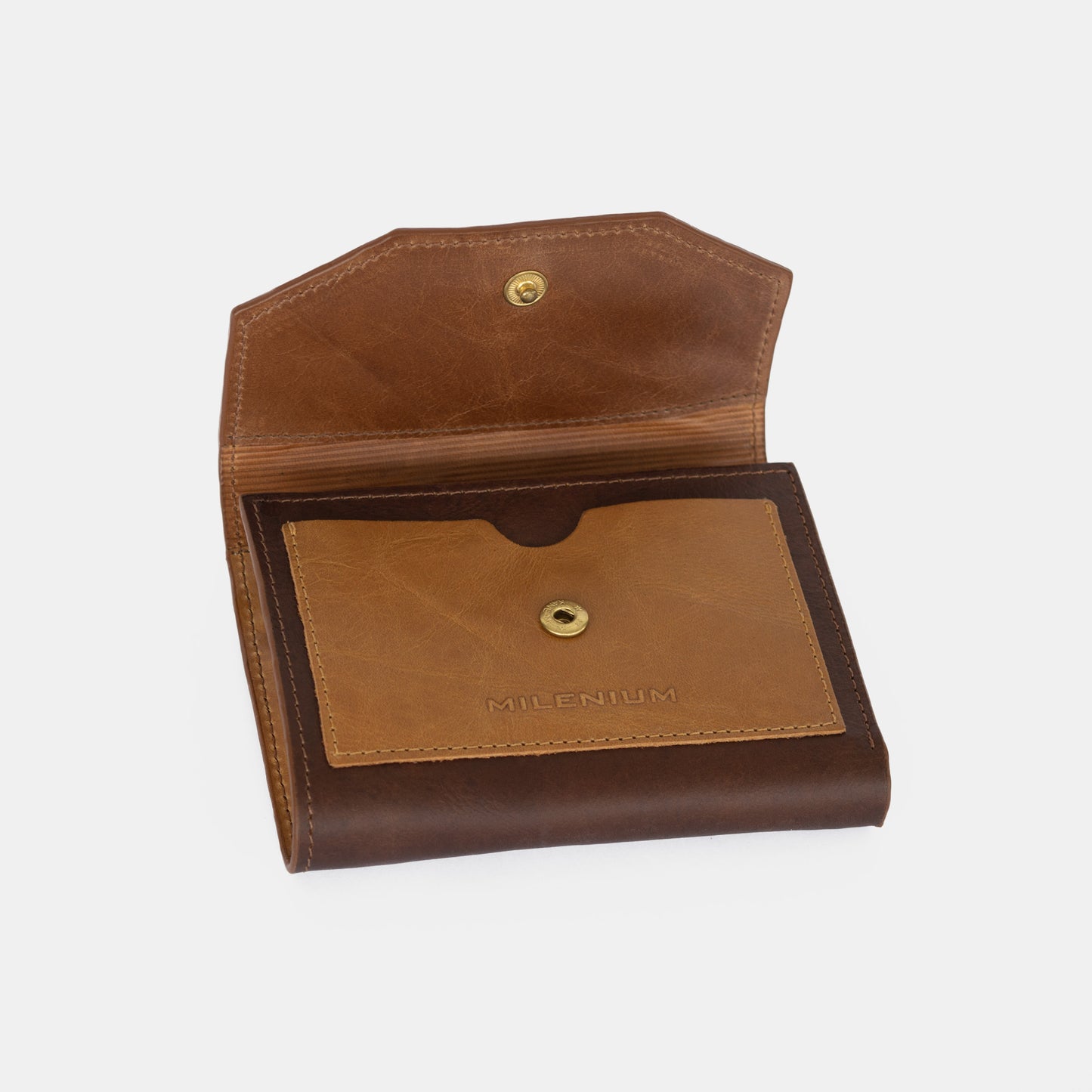 BILLETERA DAMA CUERO MIEL 219