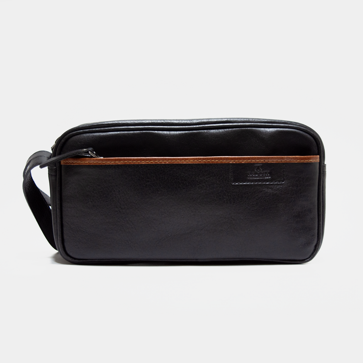 ORGANIZADOR DE VIAJE CUERO NEGRO