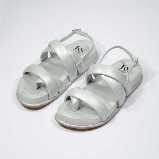 Últimas tallas - FRANCHESCA PLATA 100% CUERO