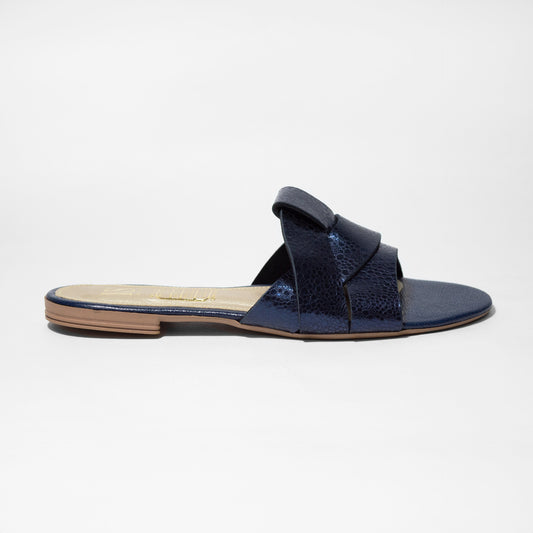Últimas tallas -SANDALIA MUJER 100% CUERO FIORELA AZUL