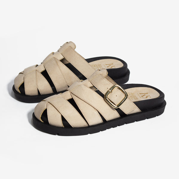 ZUECO ANASTACIA BEIGE- ENVÍO GRATIS