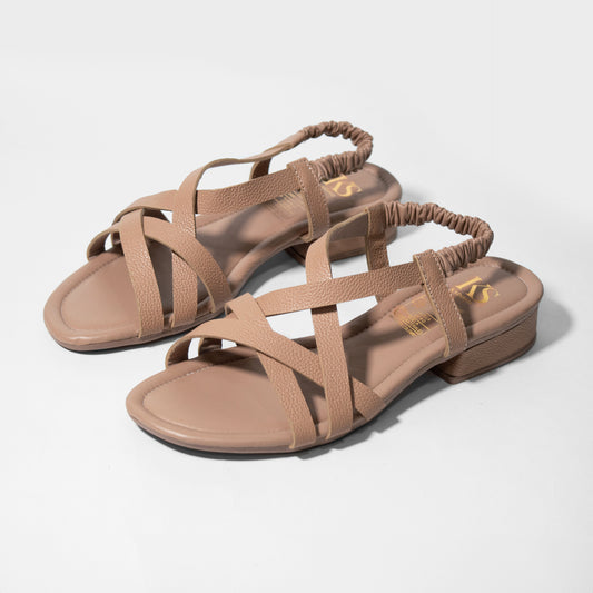 Últimas tallas - SANDALIA MAGNOLIA 100% CUERO TAUPE