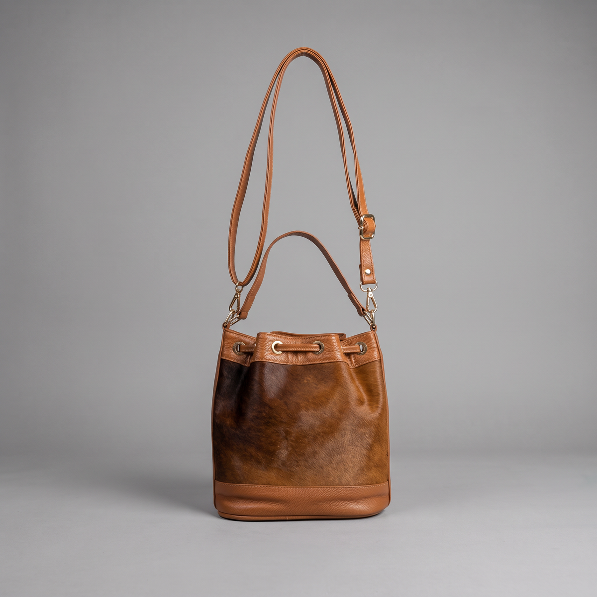BOLSO LEONORA MIEL 100% CUERO