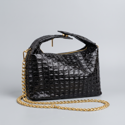 BOLSO CLEO NEGRO 100% CUERO