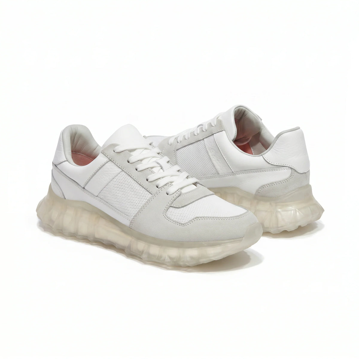 TENIS HOMBRE CUERO MOSCÚ BLANCO