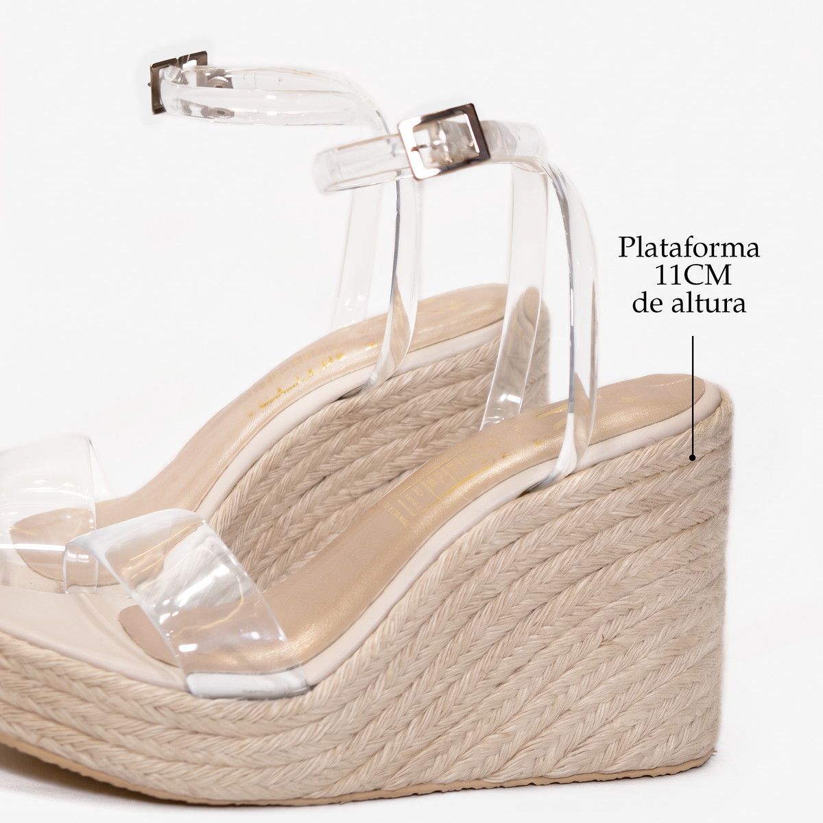 EMA BEIGE YUTE / TRANSPARENTE