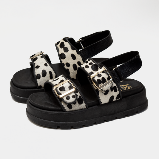 ULTIMAS TALLAS - ALESSIA ANIMAL PRINT 100% CUERO