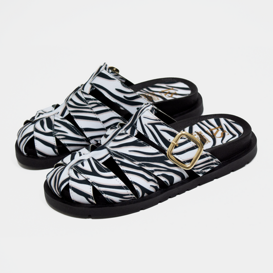 ZUECO ANASTACIA PRINT CEBRA