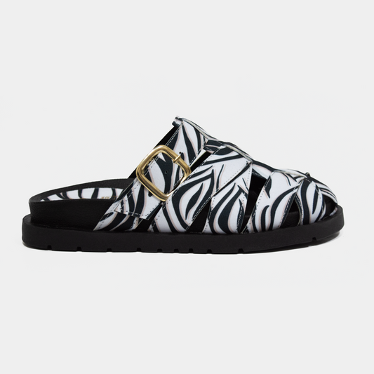 ZUECO ANASTACIA PRINT CEBRA