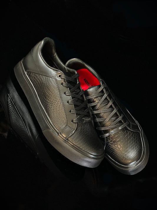 Últimas tallas - TENIS HOMBRE CUERO MYKONOS NEGRO