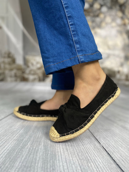 Últimas tallas - ESPADRILA MUJER NEGRA LINCE