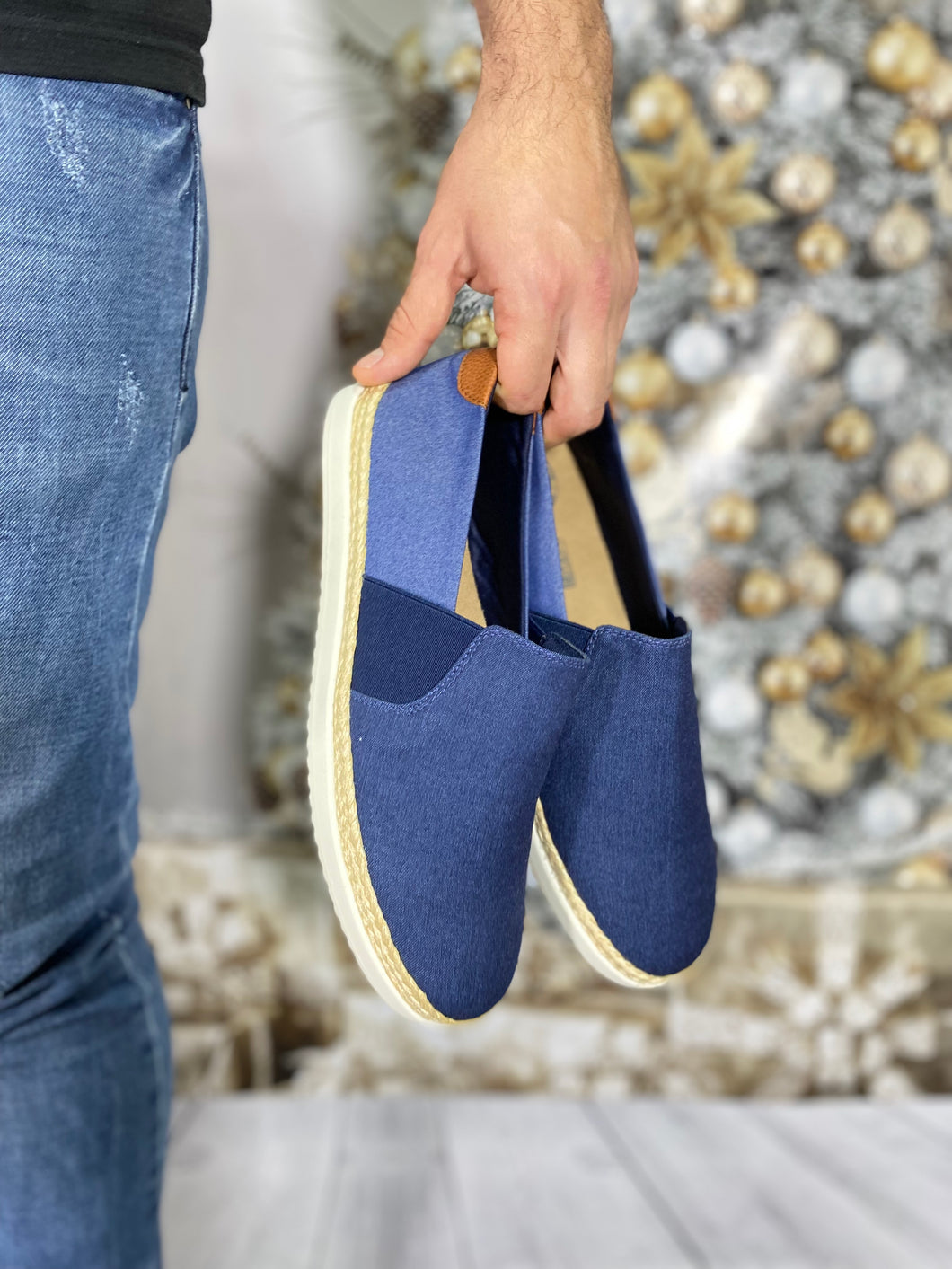 Últimas tallas-TENIS HOMBRE ESPADRILA AZUL