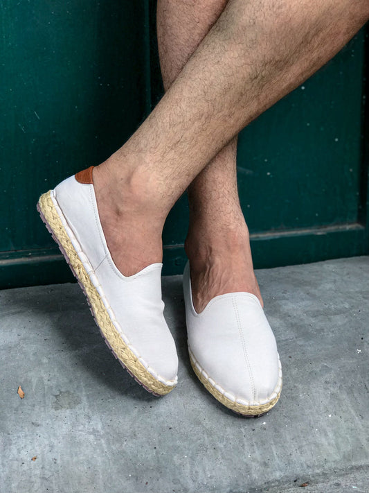 Últimas tallas-TENIS HOMBRE ESPADRILA BEIGE